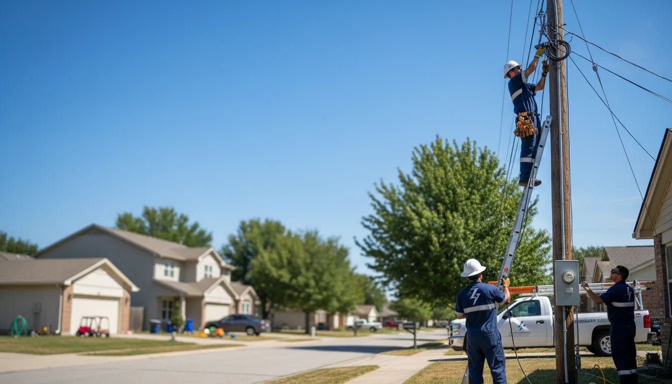 Residential electrician providing installation services in Alto, TX